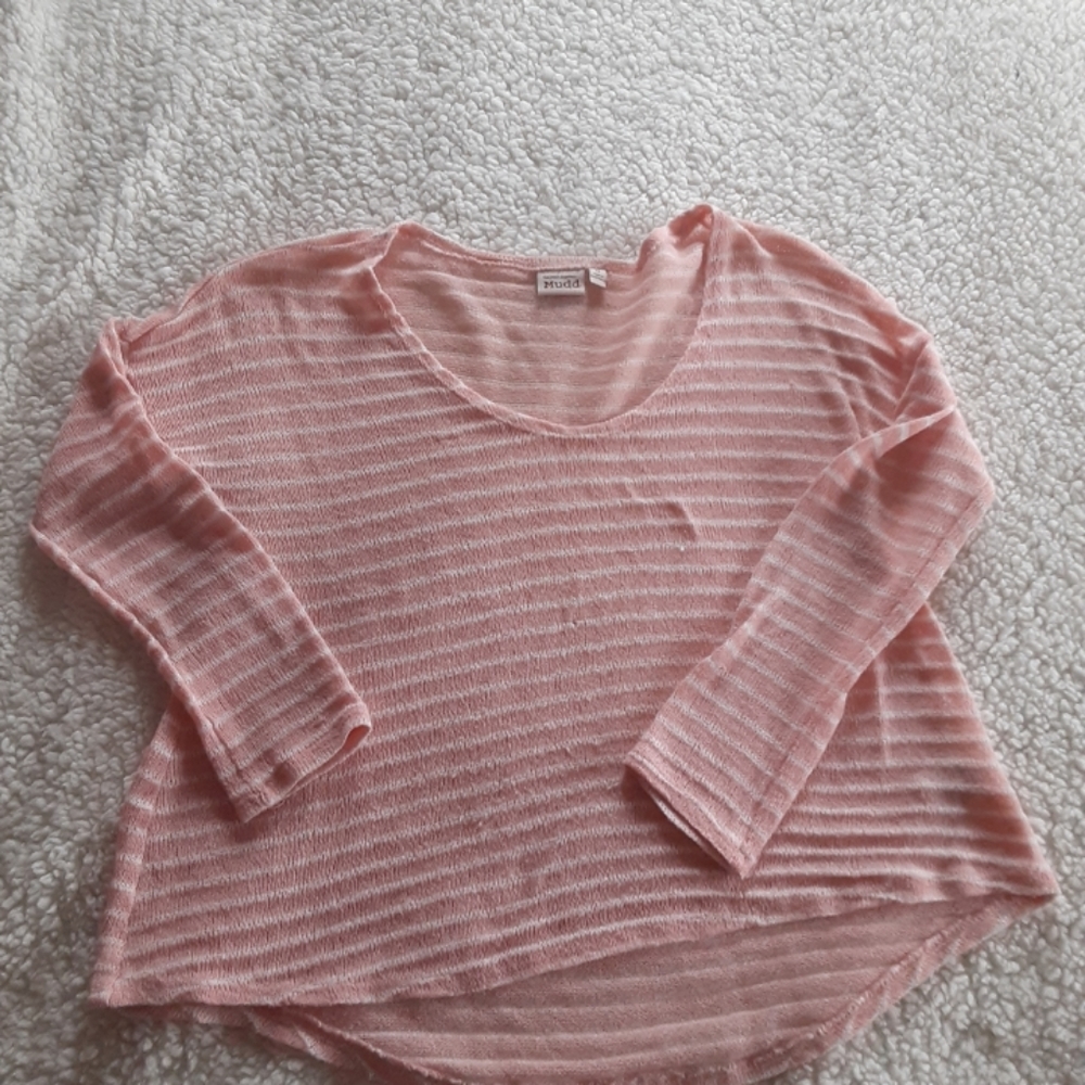 sheer striped crop top